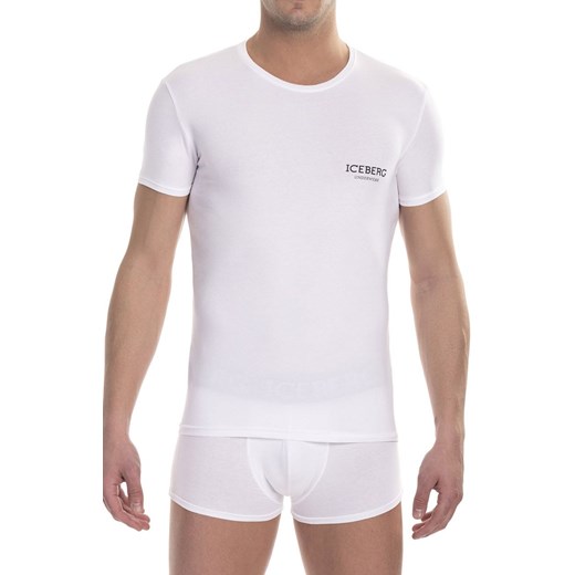 T-shirt ICE1UTS01 Round neck, Kolor biały, Rozmiar L, ICEBERG ze sklepu Primodo w kategorii Podkoszulki męskie - zdjęcie 140696348