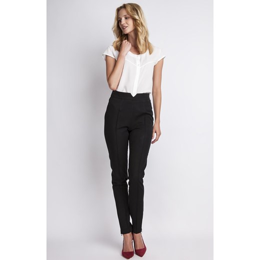 SD112 spodnie z wysokim stanem, Kolor czarny, Rozmiar XL, Lanti ze sklepu Primodo w kategorii Spodnie damskie - zdjęcie 140698307