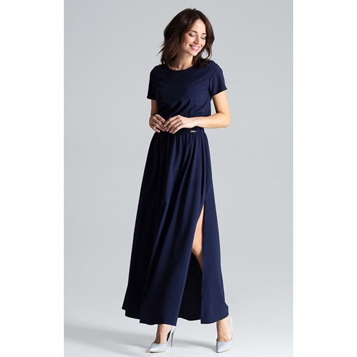 Sukienka L042, Kolor granatowy, Rozmiar L, Lenitif Lenitif L Primodo