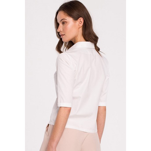 K125 Koszula z kołnierzem, Kolor biały, Rozmiar L, makover Makover 2XL Primodo