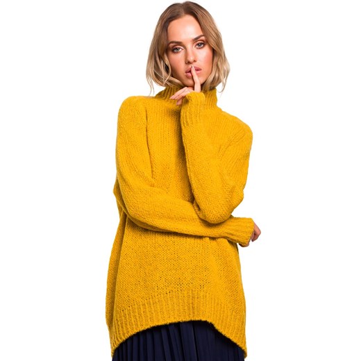 Sweter M468, Kolor musztardowy, Rozmiar S/M, MOE ze sklepu Primodo w kategorii Swetry damskie - zdjęcie 140703576