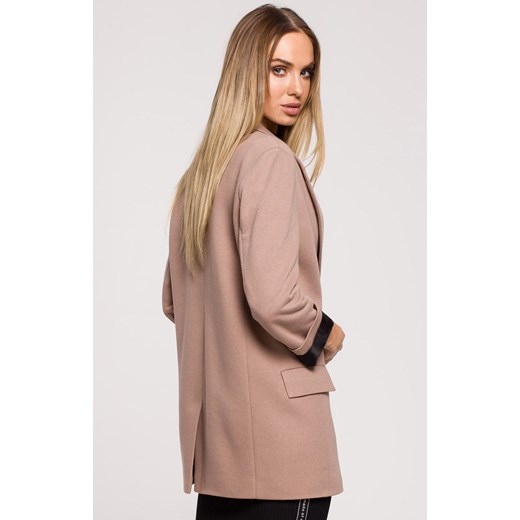 M612 żakiet z dzianiny, Kolor cappuccino, Rozmiar L, MOE Moe L Primodo