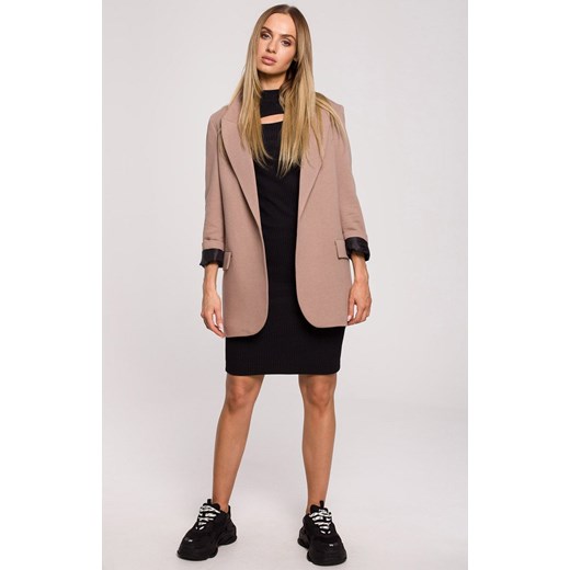 M612 żakiet z dzianiny, Kolor cappuccino, Rozmiar L, MOE Moe M Primodo