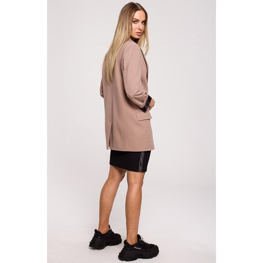 M612 żakiet z dzianiny, Kolor cappuccino, Rozmiar L, MOE Moe M Primodo