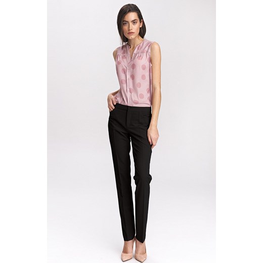 Klasyczne spodnie damskie SD39, Kolor czarny, Rozmiar 44, Nife ze sklepu Primodo w kategorii Spodnie damskie - zdjęcie 140706256