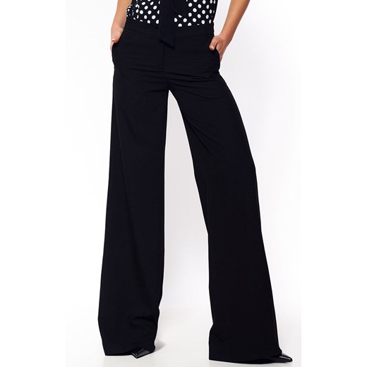 Czarne spodnie typu palazzo Sd65, Kolor czarny, Rozmiar 38, Nife ze sklepu Primodo w kategorii Spodnie damskie - zdjęcie 140706347