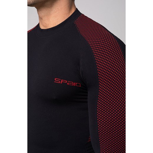 SPAIO D/R FIERCE koszulka termoaktywna UNISEX, Kolor czarno-czerwony, Rozmiar L, Spaio S Primodo