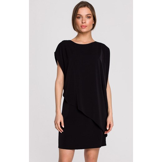 Sukienka damska czarna oversize S262, Kolor czarny, Rozmiar L, Stylove ze sklepu Primodo w kategorii Sukienki - zdjęcie 140708795