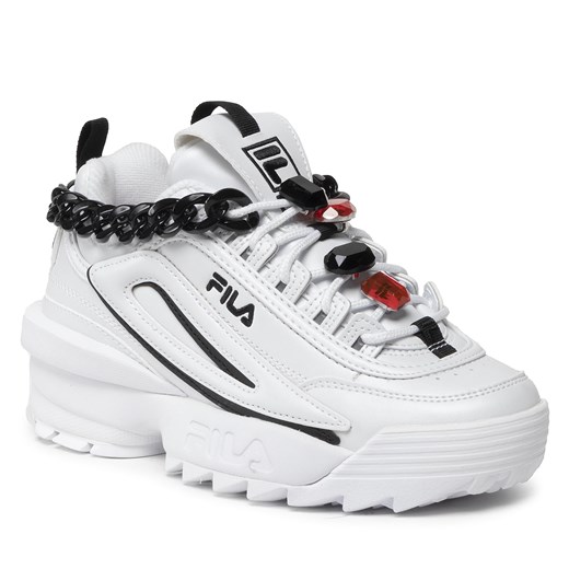 Sneakersy FILA - Disruptor Chain Wmn FFW0090.13036 White/Black Fila 38 eobuwie.pl