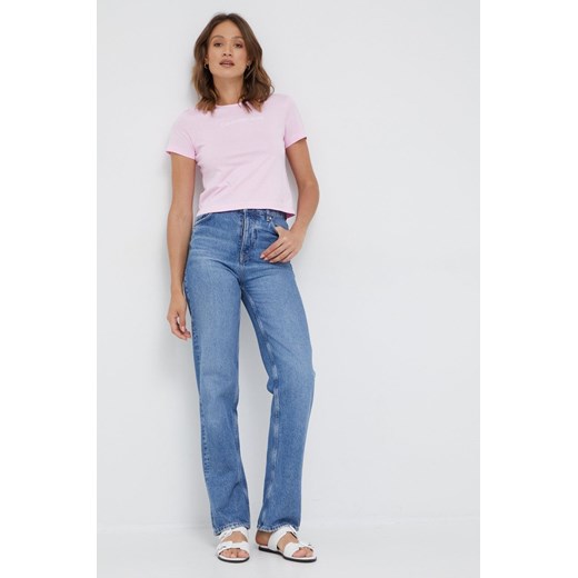 Calvin Klein Jeans t-shirt bawełniany kolor różowy XL ANSWEAR.com