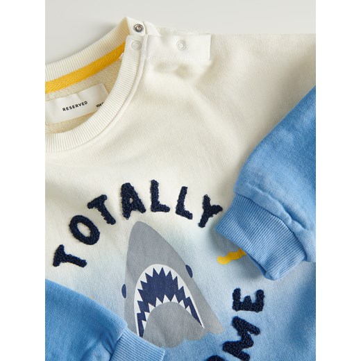 Reserved - Bluza tie dye Jaws - Niebieski Reserved 92 Reserved