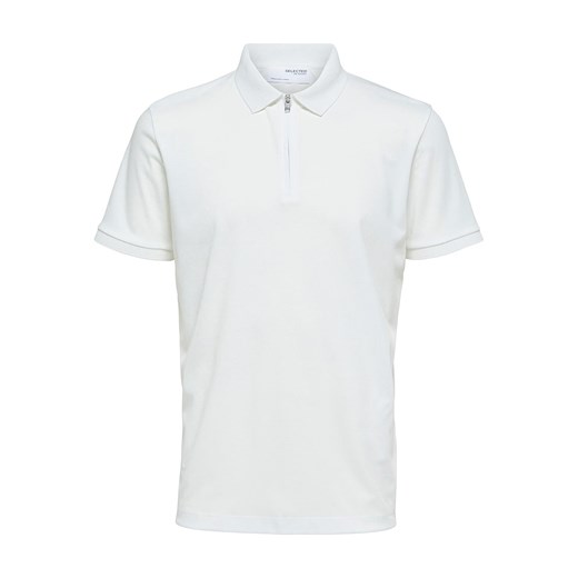 Koszulka polo "Fave" w kolorze białym Selected Homme S okazja Limango Polska