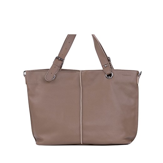 Skórzana torebka "Shopzilla" w kolorze taupe - (S)48 x (W)32 x (G)15 cm Freds Bruder onesize okazyjna cena Limango Polska
