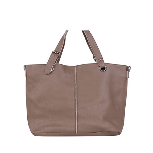 Skórzana torebka "Shopzilla" w kolorze taupe - (S)48 x (W)32 x (G)15 cm Freds Bruder onesize okazyjna cena Limango Polska