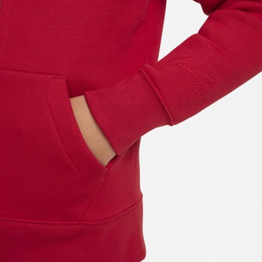 Rozpinana bluza z kapturem dla dużych dzieci (chłopców) Jordan - Czerwony Jordan XL Nike poland