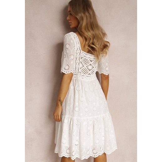 Biała Sukienka z Bawełny Paleope Renee L Renee odzież