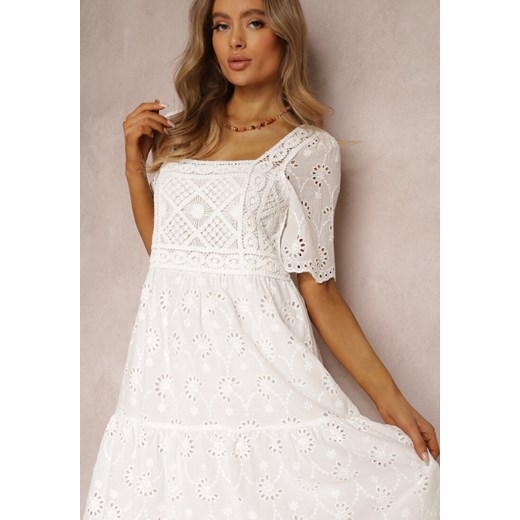 Biała Sukienka z Bawełny Paleope Renee S Renee odzież