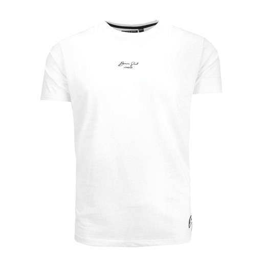T-Shirt Biały z Nadrukiem na Plecach, Okrągły Dekolt -BRAVE SOUL TSBRSSS22TYPEopticwhite ze sklepu JegoSzafa.pl w kategorii T-shirty męskie - zdjęcie 140946857