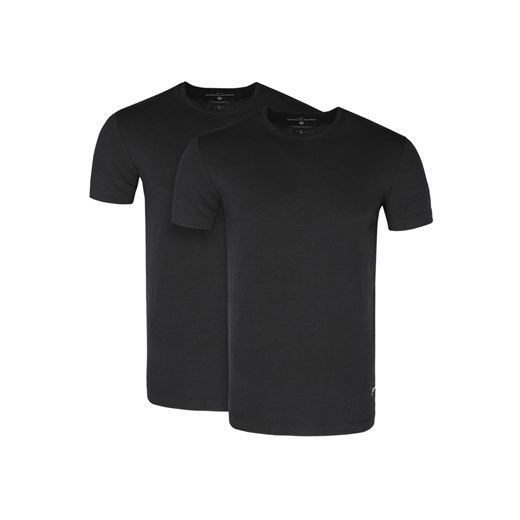 Czarny T-shirt męski w dwupaku, bawełna organiczna T-CLONE XL Volcano.pl