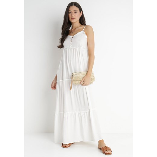 Biała Sukienka Cilaris ze sklepu Born2be Odzież w kategorii Sukienki - zdjęcie 140988107