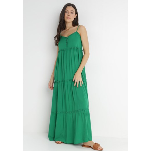 Zielona Sukienka Cilaris ze sklepu Born2be Odzież w kategorii Sukienki - zdjęcie 140988119
