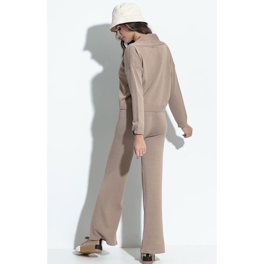 F1397 komplet spodnie i bluzka, Kolor mocca, Rozmiar 38/40, Fobya Fobya 38/40 Primodo okazja