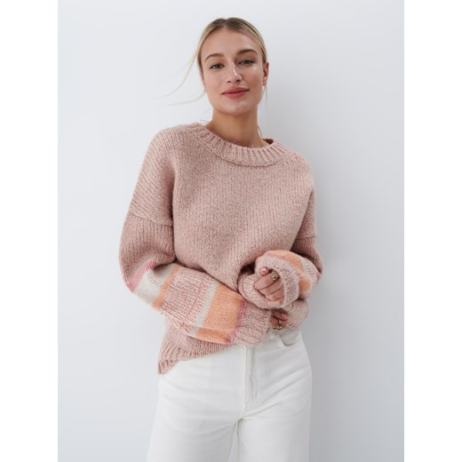 Mohito - Gruby sweter oversize - Różowy Mohito M/L promocja Mohito