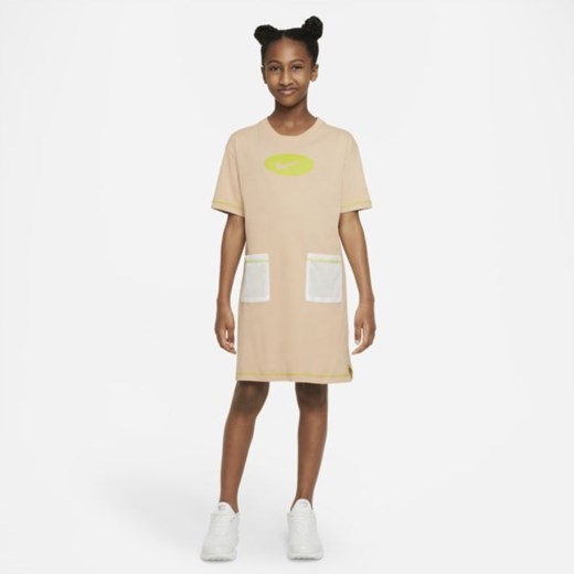 Sukienka z dżerseju dla dużych dzieci (dziewcząt) Nike Sportswear Icon Clash - Nike L Nike poland okazja