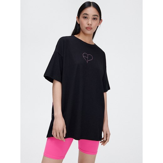Cropp - Czarny t-shirt Blackpink - Czarny Cropp S Cropp