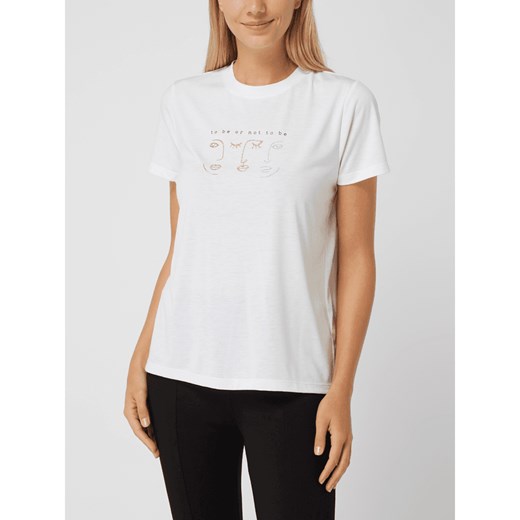 T-shirt z napisem model ‘Niva’ Saint Tropez XS Peek&Cloppenburg 