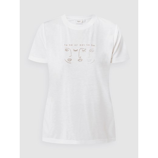 T-shirt z napisem model ‘Niva’ Saint Tropez XL Peek&Cloppenburg 