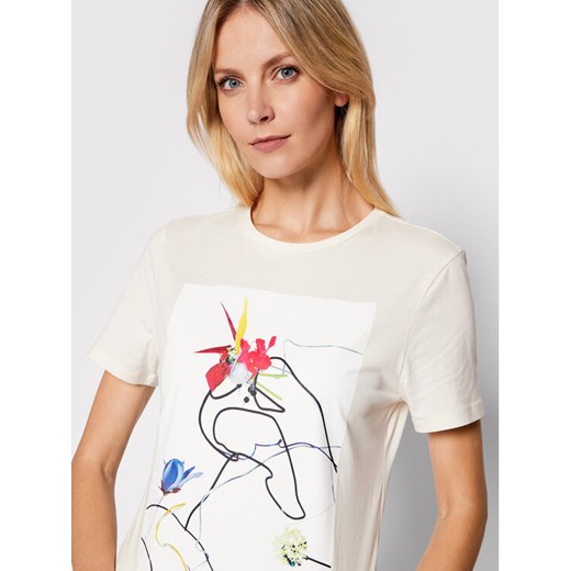 Boss T-Shirt C Elma2 50460544 Biały Regular Fit XS okazyjna cena MODIVO
