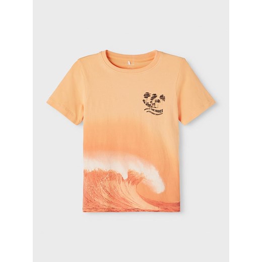 Koszulka w kolorze pomarańczowym Name It 116 okazyjna cena Limango Polska