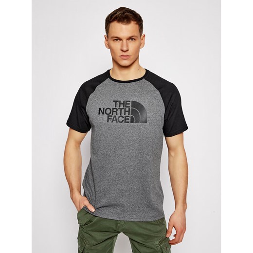 The North Face T-Shirt Raglan Easy Tee NF0A37FV Szary Regular Fit The North Face L promocyjna cena MODIVO