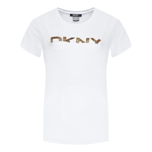 DKNY T-Shirt P0JWSDNA Biały Regular Fit XL okazyjna cena MODIVO