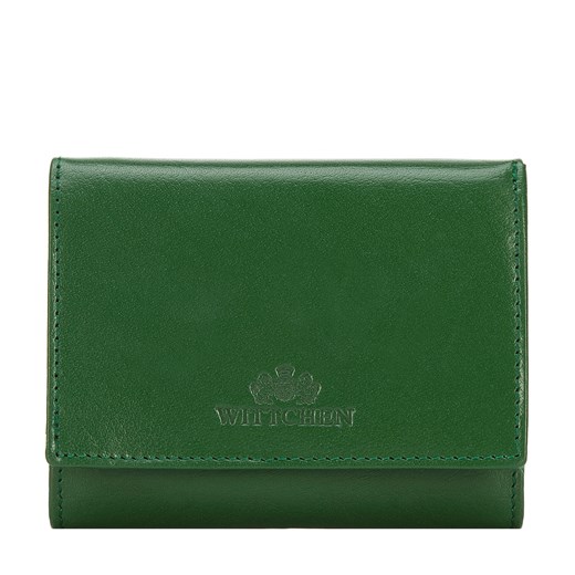 Damski portfel skórzany klasyczny średni zielony ze sklepu WITTCHEN w kategorii Portfele damskie - zdjęcie 141126928