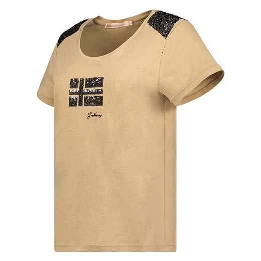 Koszulka w kolorze beżowym Geographical Norway L wyprzedaż Limango Polska