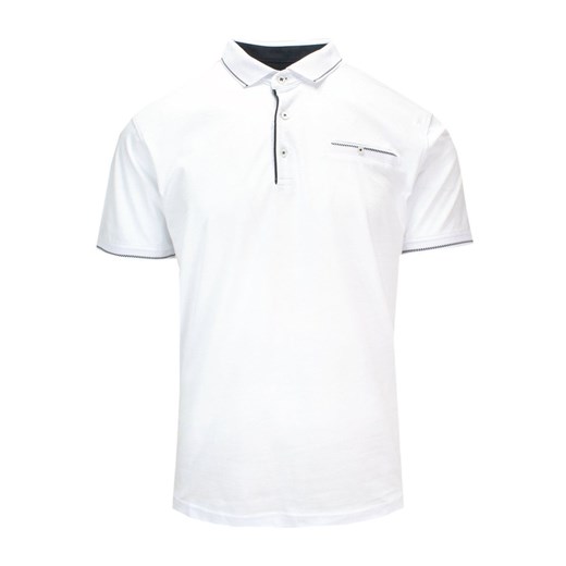 T-shirt męski Quickside biały z krótkim rękawem 