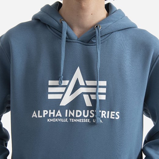 Bluza męska Alpha Industries Basic Hoody 178312 538 Alpha Industries S okazja sneakerstudio.pl