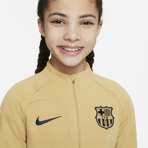 Kurtka piłkarska dla dużych dzieci Nike FC Barcelona Academy Pro - Brązowy Nike M Nike poland