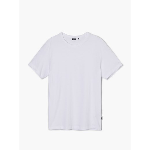 Cropp - Biały męski t-shirt basic - biały ze sklepu Cropp w kategorii T-shirty męskie - zdjęcie 141149857