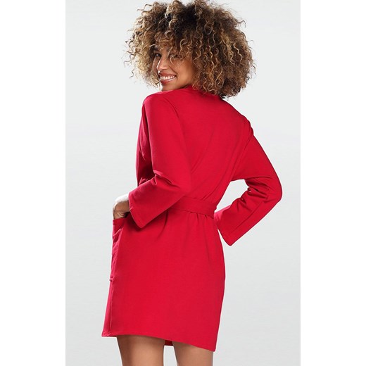 Pola podomka/szlafrok, Kolor czerwony, Rozmiar S, DKaren ze sklepu Intymna w kategorii Szlafroki damskie - zdjęcie 141150786