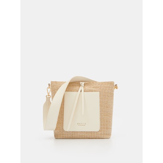Mohito - Pleciona torebka - Beżowy Mohito ONE SIZE okazja Mohito