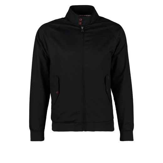 Ben Sherman HARRINGTON Kurtka wiosenna czarny zalando czarny abstrakcyjne wzory