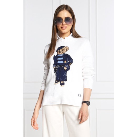 POLO RALPH LAUREN Sweter | Regular Fit | z dodatkiem lnu Polo Ralph Lauren M wyprzedaż Gomez Fashion Store