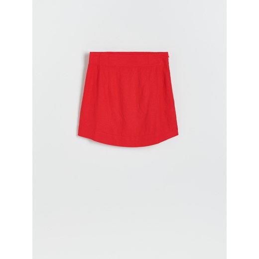 Reserved - Gładka spódnica mini - Czerwony Reserved 42 Reserved