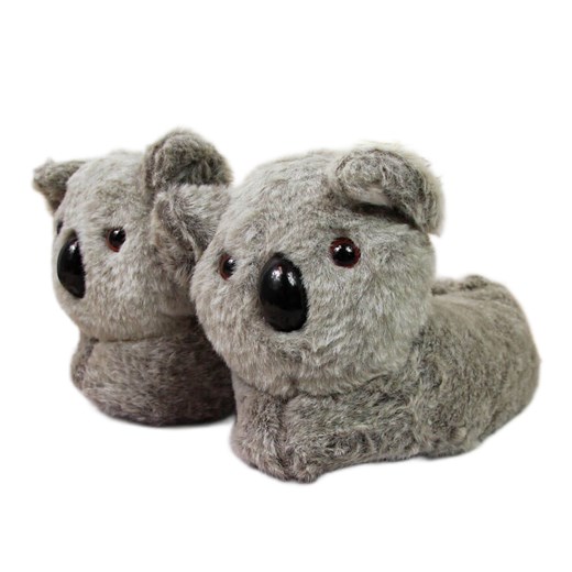Marka niezdefiniowana Kapcie dziecięce domowe zwierzaki koala szare 34 promocyjna cena ButyModne.pl