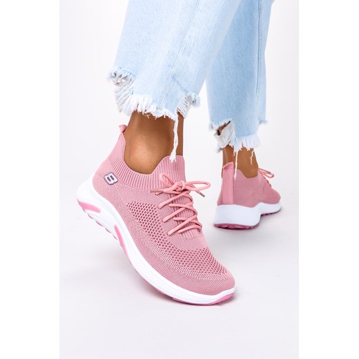 Różowe sneakersy Casu buty sportowe sznurowane 39-3-22-P Casu 39 Casu.pl okazyjna cena