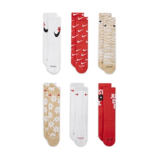 Klasyczne skarpety dziecięce Nike Everyday Plus Cushioned (6 par) - Nike M Nike poland