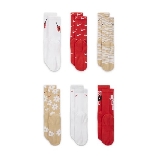 Klasyczne skarpety dziecięce Nike Everyday Plus Cushioned (6 par) - Nike M Nike poland
